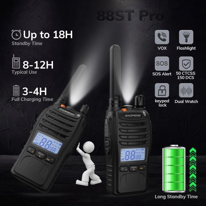 BAOFENG E-88 EKRANLI LİSANSSIZ PMR TELSİZ BAOFENG E-88 EKRANLI LİSANSSIZ PMR TELSİZ