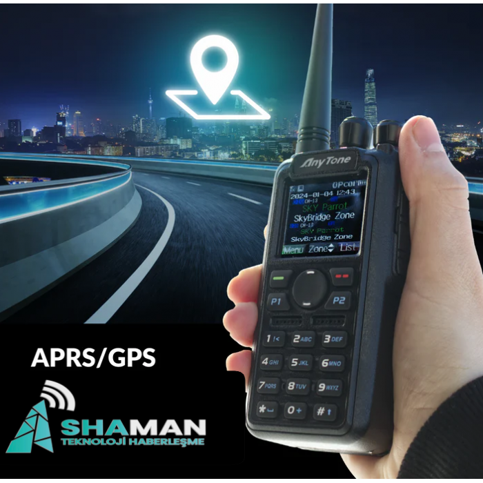 ANYTONE AT-D878UVII PLUS DMR TELSİZ TYPE-C BATARYALI ANYTONE AT-D878UVII PLUS DMR TELSİZ TYPE-C BATARYALI