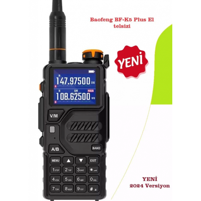 BAOFENG UV-K5 PLUS El Telsizi BAOFENG UV-K5 PLUS El Telsizi