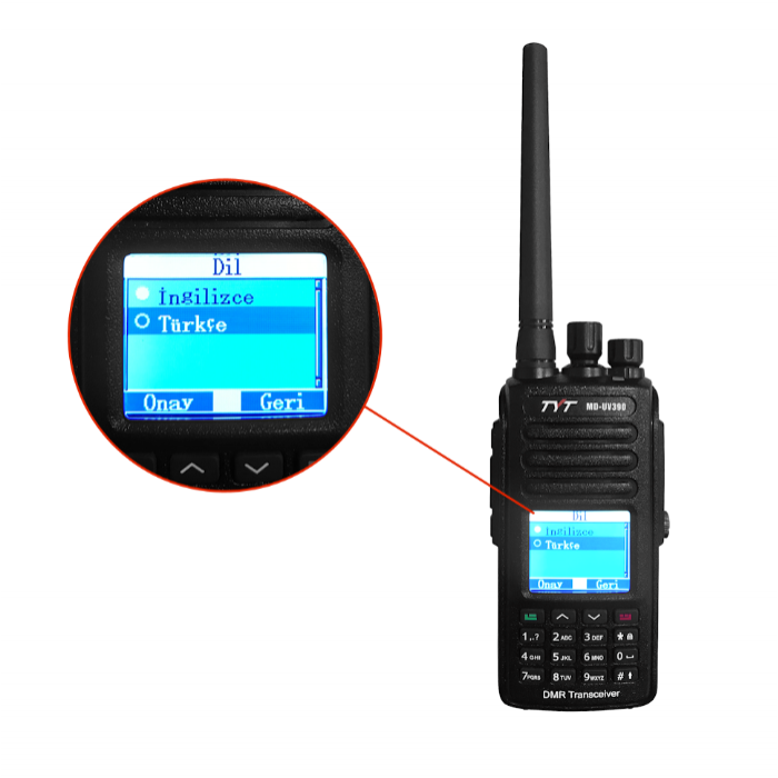 TYT MD-390 Dual Band DMR El Telsizi (GPS’li)
