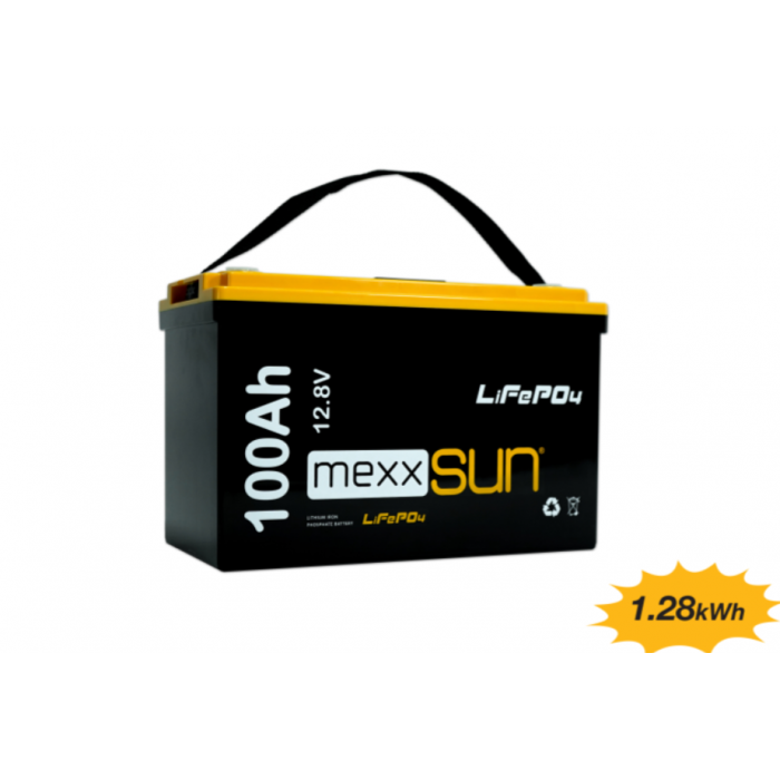 MEXXSUN Lityum Akü 12,8V 100Ah (LiFePo4) 1280Wh MEXXSUN Lityum Akü 12,8V 100Ah (LiFePo4) 1280Wh