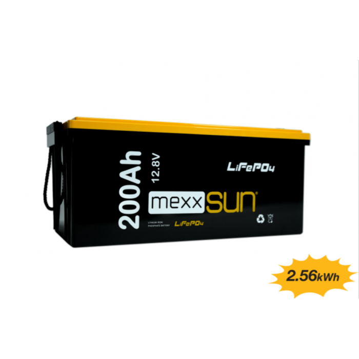 MEXXSUN Lityum Akü 12,8V 200Ah (LiFePo4) 2560Wh MEXXSUN Lityum Akü 12,8V 200Ah (LiFePo4) 2560Wh
