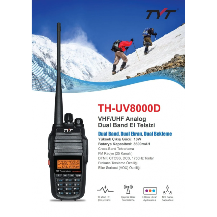 TYT TH-UV8000D Dual Band El Telsizi