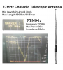 27Mhz CB Teleskopik Anten SMA-Dişi