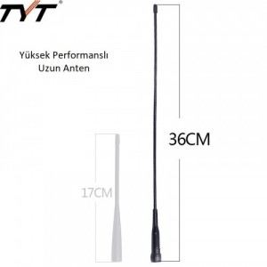 TYT / TEKSER UV88 / UV98 / UV99 Dual Band Uzun Esnek Anten