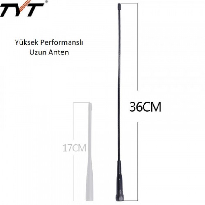 TYT / TEKSER UV88 / UV98 / UV99 Dual Band Uzun Esnek Anten