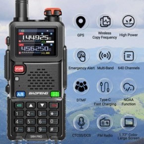 Baofeng 5RH 10 watt Band El Telsizi