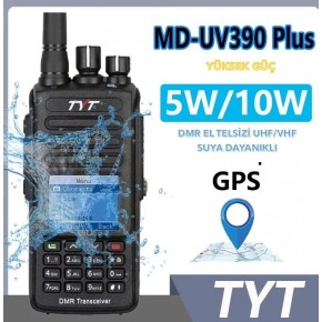 TYT MD-UV390 PLUS DMR EL TELSİZİ GPS'li 10 Watt