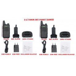 WLN Telsiz 2 li Set Türkçe